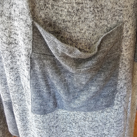 Turquoise Couture Lagenlook Stretchy Soft Gray Dress and Cardigan Set Size S - Picture 13 of 14